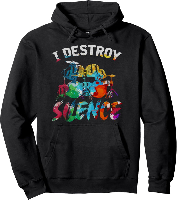 Musikinstrument Drummer Musiker Lustiges Schlagzeug Pullover Hoodie