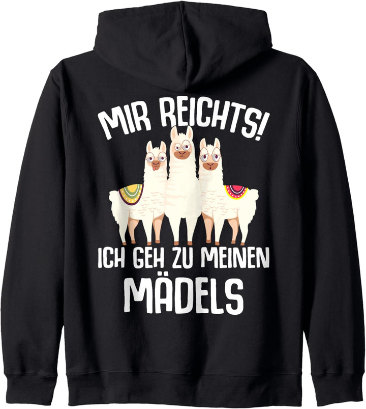 Alpaka Lama Damen Kinder Mädchen Alpakas Kapuzenjacke