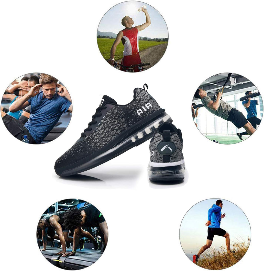 Azooken Laufschuhe Herren Damen Sportschuhe Joggingschuhe Tennisschuhe Strassenlaufschuhe Freizeit S