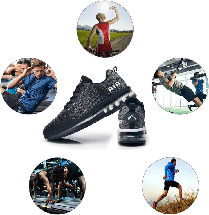 Azooken Laufschuhe Herren Damen Sportschuhe Joggingschuhe Tennisschuhe Strassenlaufschuhe Freizeit S