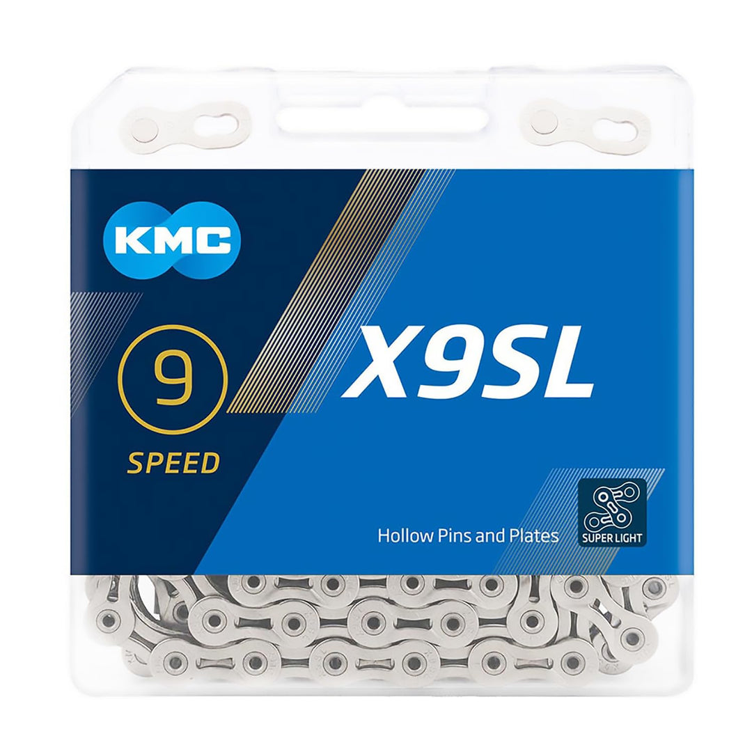 KMC Unisex – Erwachsene X9SL Ti-N X9 SL 9-Fach Kette silber, silber
