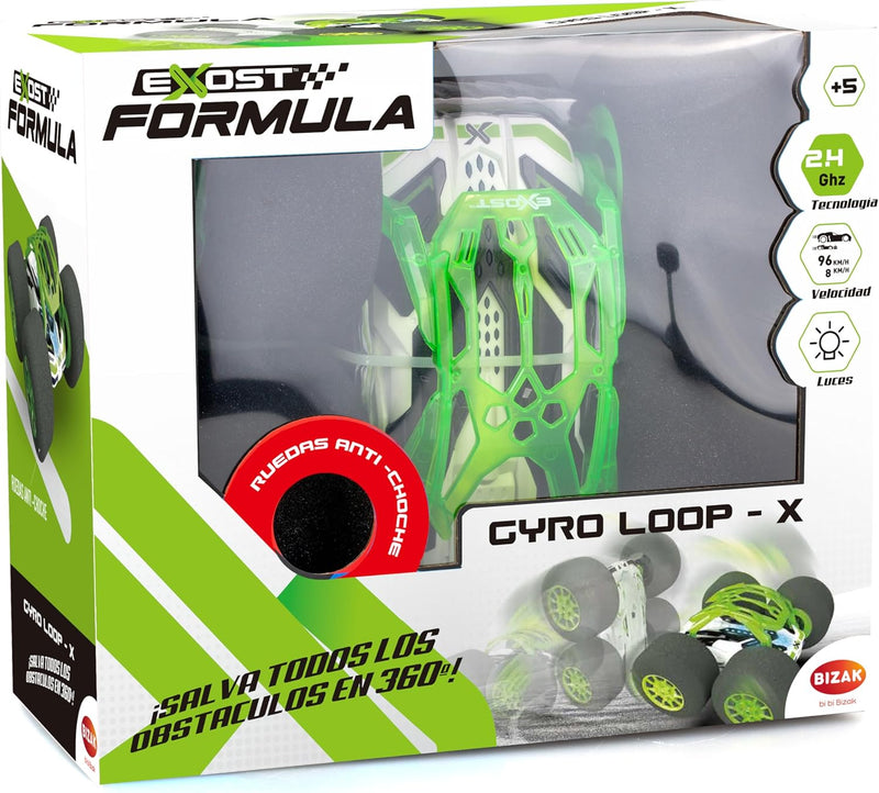 Bizak EXOST Gyro Loop X Radio Control 2 4GHz mit optimal dämpfenden Reifen und super leichtem Schaum