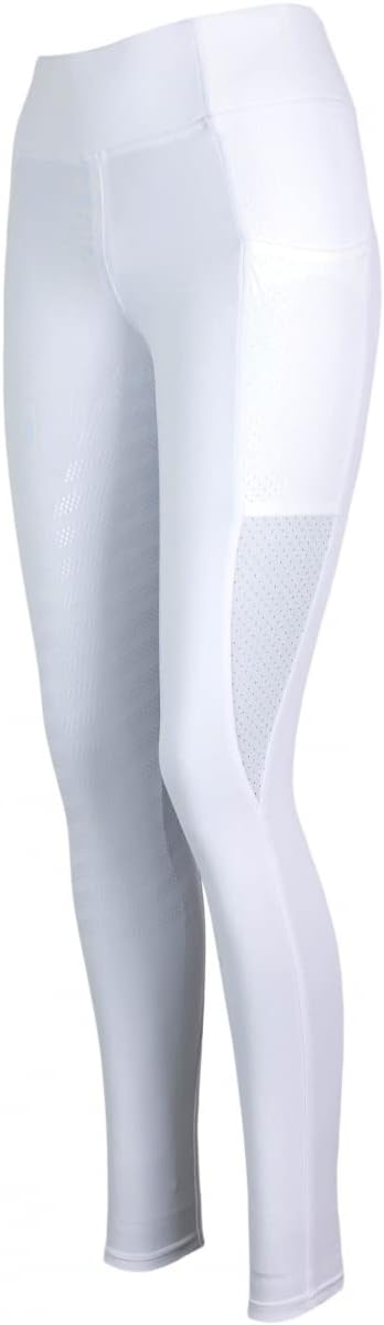 Lazura - Damen und Kinder Sommer Reitleggings Lea | Vollbesatz aus Silikon | Reithose mit seitlichen