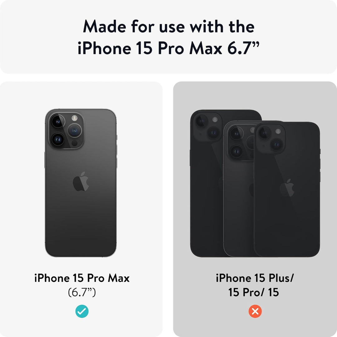 Mous - Intralock Handyhülle für iPhone 15 Pro Max - MagSafe kompatibel mit IntraLock-Technologie für