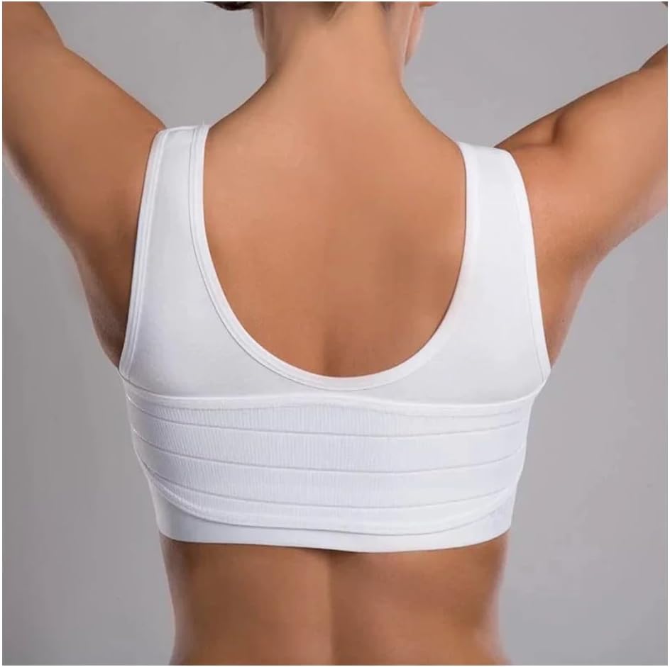Generisch LIPOELASTIC Kompressions-BH mit Brustband PSG special Weiss 75 B