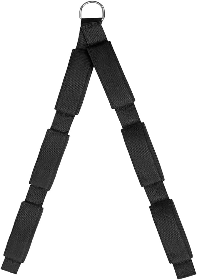 Sarini Trizeps-Seilkabelaufsatz, 3 Grifflängen in 1 Seil für grösseren Bewegungsbereich, Trizeps-Zug