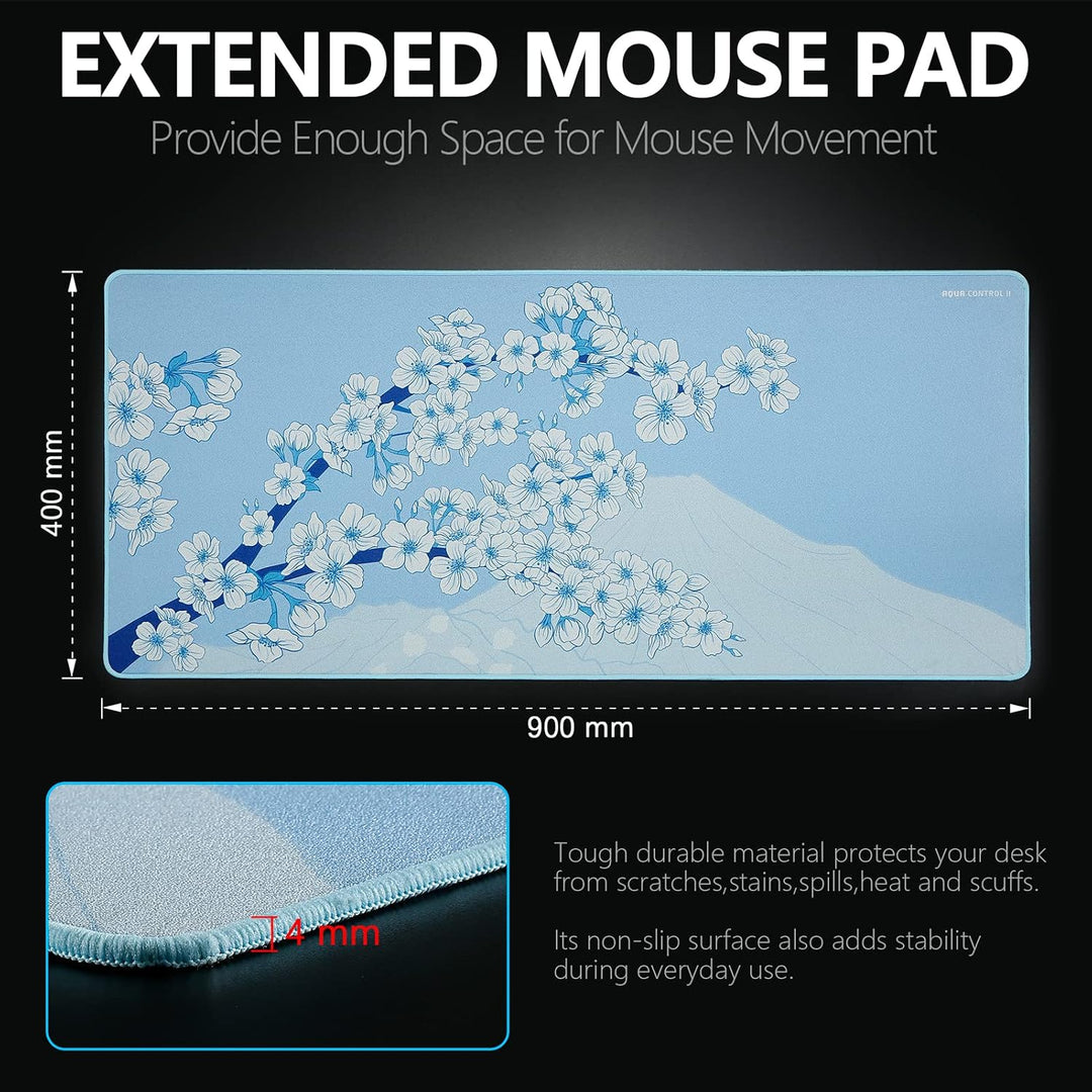 X-Raypad Aqua Control 2 AC2 Sakura Gaming-Mauspad, Ultra-Hochpräzisions-Mauspad mit Perfekter Geschw