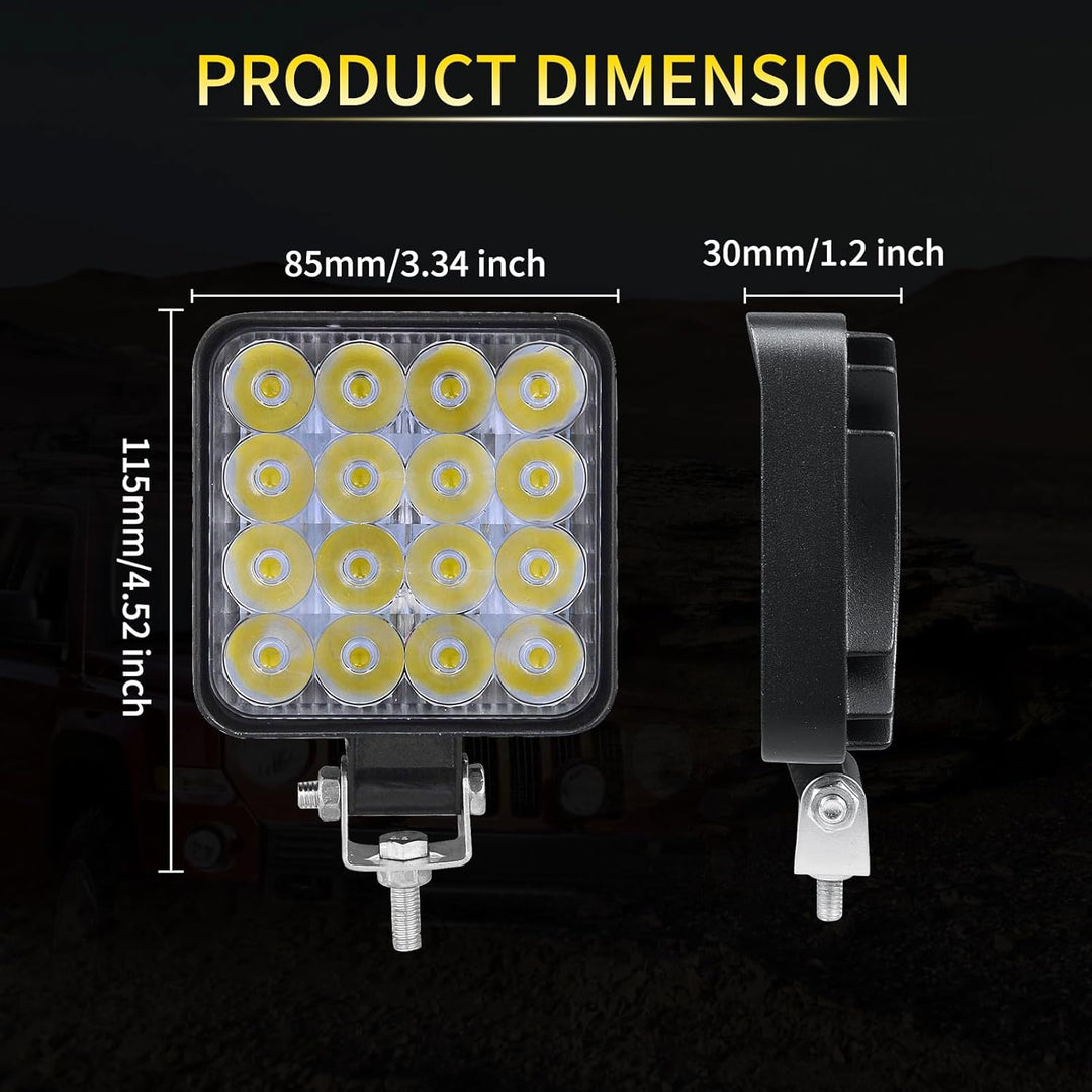 Willpower 10PCS 3.3 Zoll 48W Led Arbeitsscheinwerfer Bar Mini Led Scheinwerfer 12V 24V Spot Led Bar