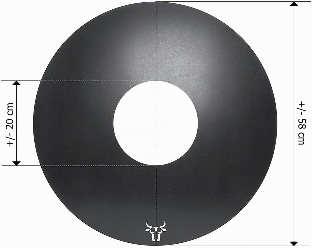 tuning-art GR01 Grillring | Grillplatte | Feuerplatte | Plancha | BBQ-Platte - für Weber, Grösse:60e