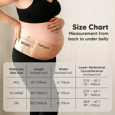 KeaBabies Bauchgurt Schwangerschaft - Weicher und atmungsaktiver schwangerschaftsgürtel - Bauchband