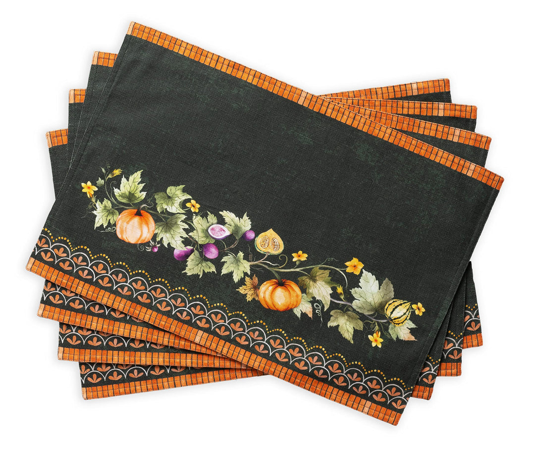 Maison d' Hermine Tischset, 100% Baumwolle Set mit 4, dekorative Oster-Tischsets, waschbare Stoff-Ti