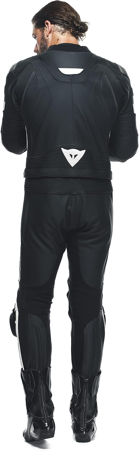 Dainese zweiteiler Lederkombi Avro 4 2PC Motorradanzug Motorradkombi Leathersuit, BLACK-MATT/BLACK-M