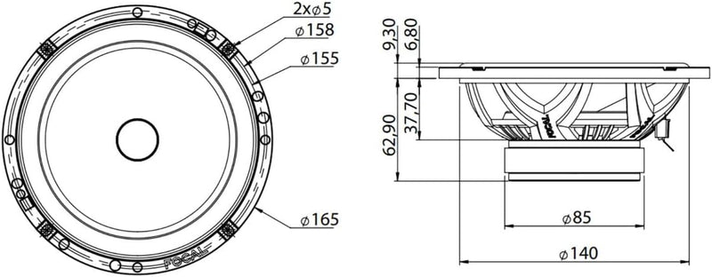 Focal Performance Access 165AS - 16,5cm Composystem Einzelbett, Einzelbett