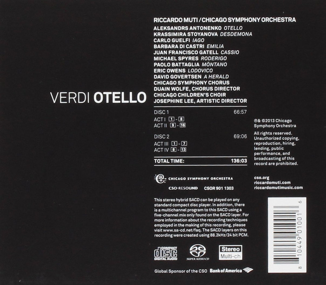 Otello, Audio-CD