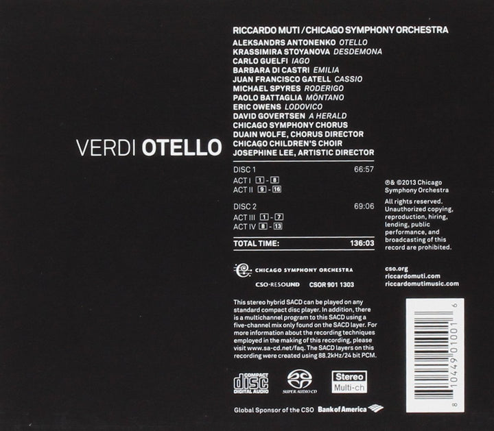 Otello, Audio-CD