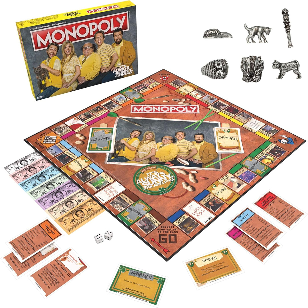 Monopoly It's Always Sunny in Philadelphia | Offiziell lizenziertes Monopoly-Brettspiel | Preisgekrö