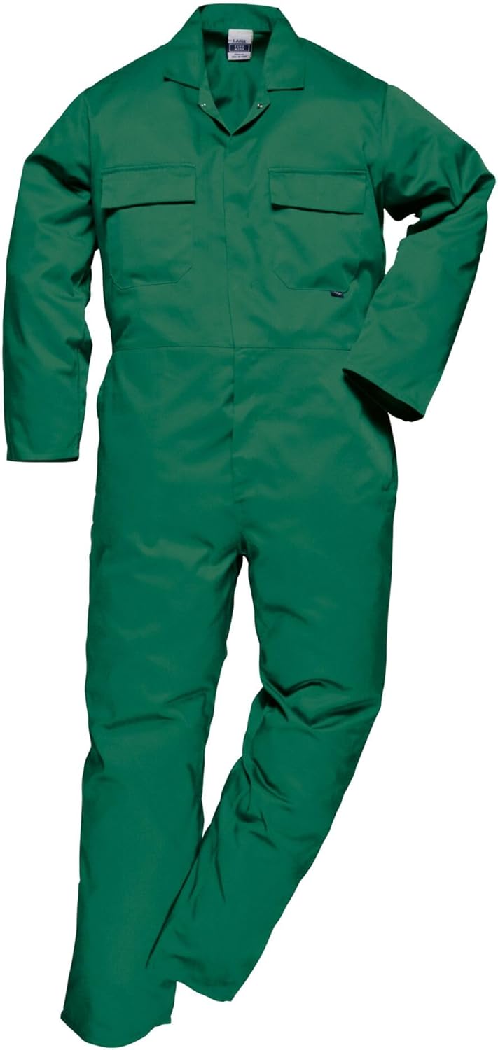 Portwest Euro-Arbeitsoverall aus Polyester-Baumwolle, Grösse: S, Farbe: Flasche grün, S999BGRS Bottl