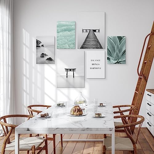 Muralo - Wandbilder Set - Leinwand Bilder Set Aufhängefertig - Bilder für Wohnzimmer Schlafzimmer -