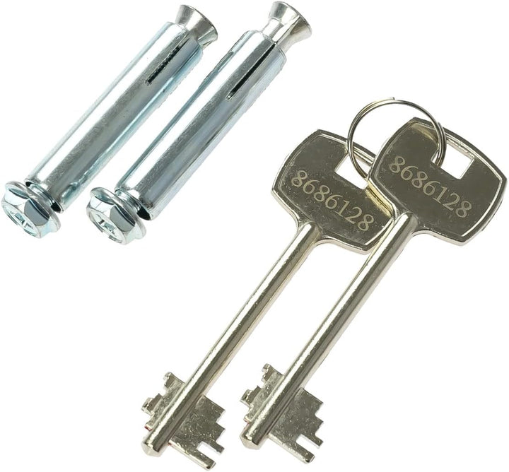 HMF 49216-11 Safe Tresor klein mit Schlüssel, Möbeltresor | 23 x 17 x 17 cm | Anthrazit, Anthrazit