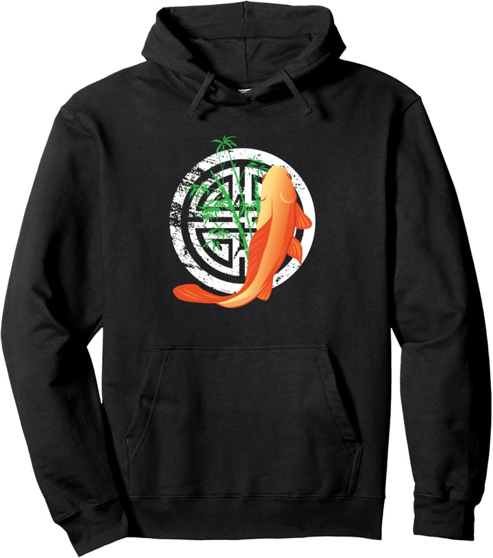 Orange Koi Fisch Grafikdesign Geschenk- Pullover Hoodie