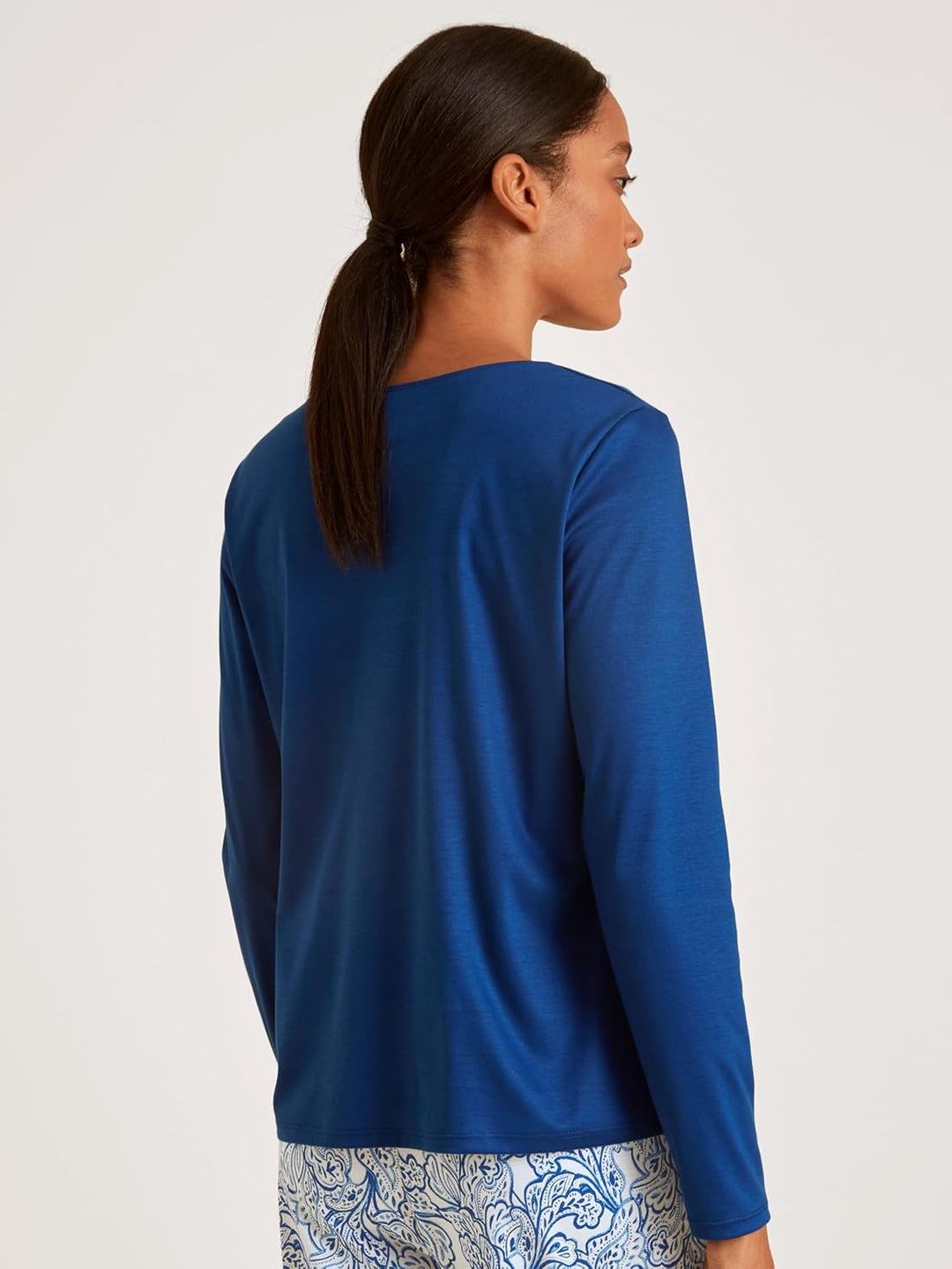 CALIDA Damen Favourites Paisley T-Shirt 32-34 Sodalite Blue, 32-34 Sodalite Blue