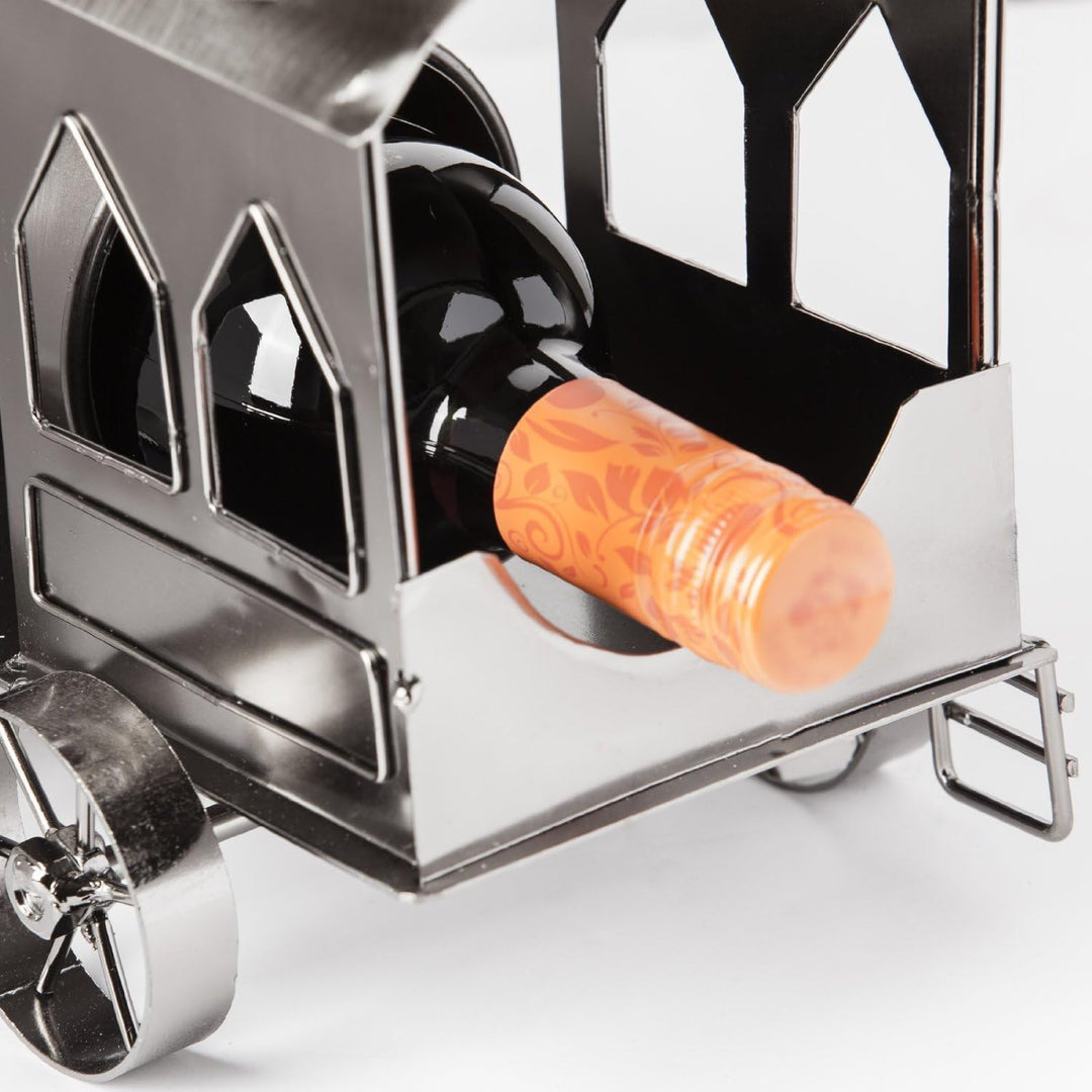Brubaker Flaschenhalter Lokomotive Metall Skulptur Geschenk mit