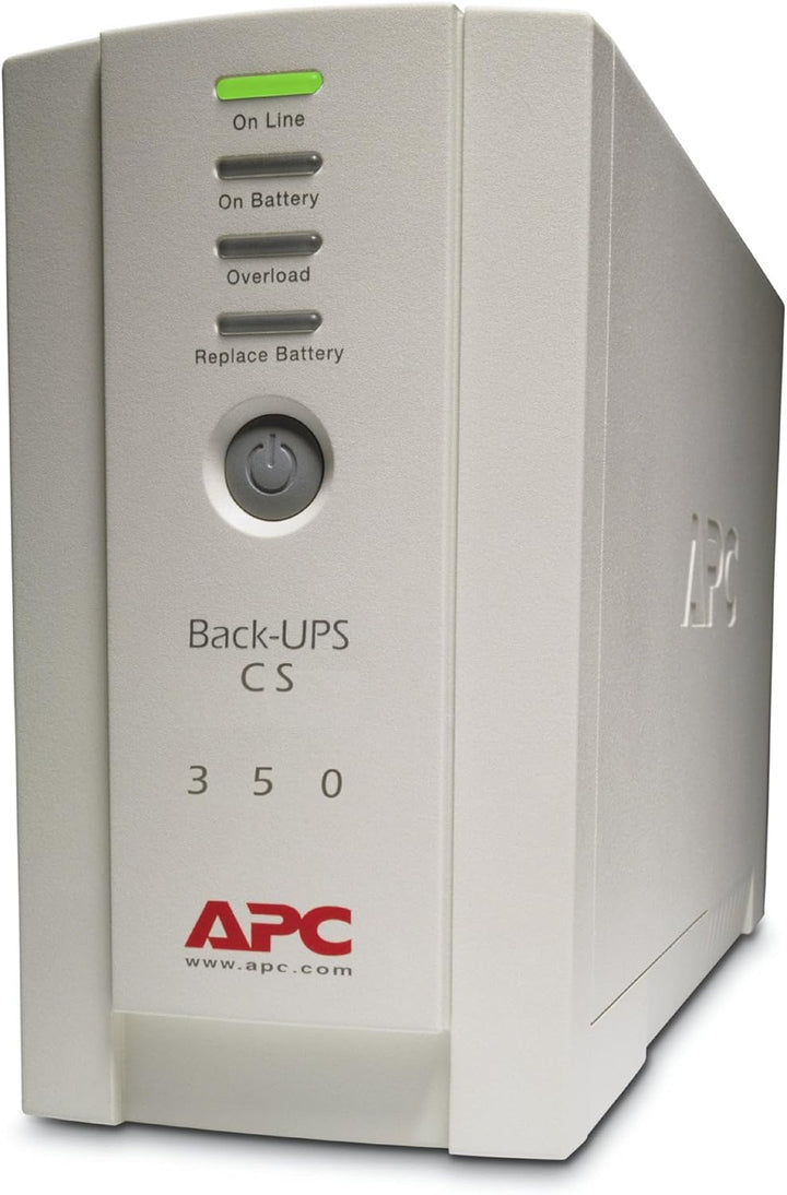 APC Back-UPS CS - BK350EI - Unterbrechungsfreie Stromversorgung 350VA (4 Ausgänge IEC, Überspannungs