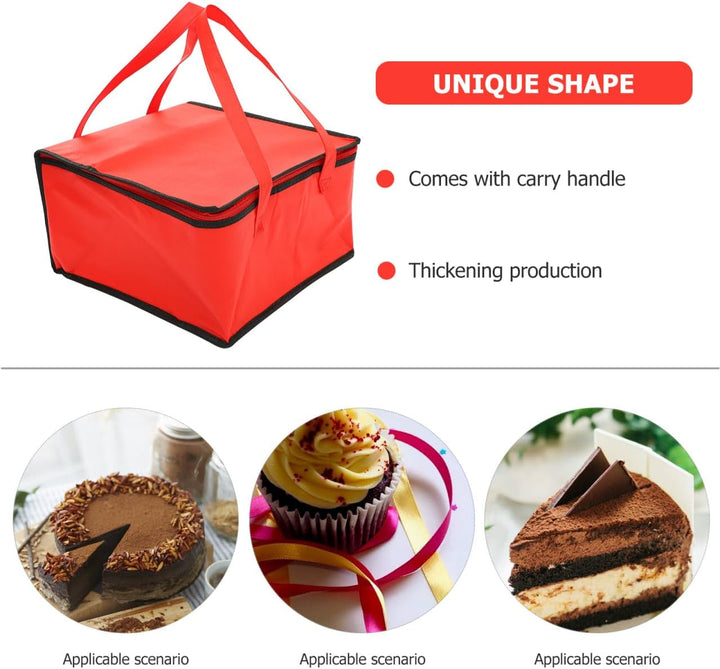2er Set Isolierte Kühltasche Für Torten Wasserfeste Tragbare Lunch Handtasche Für Lebensmittel Perfe