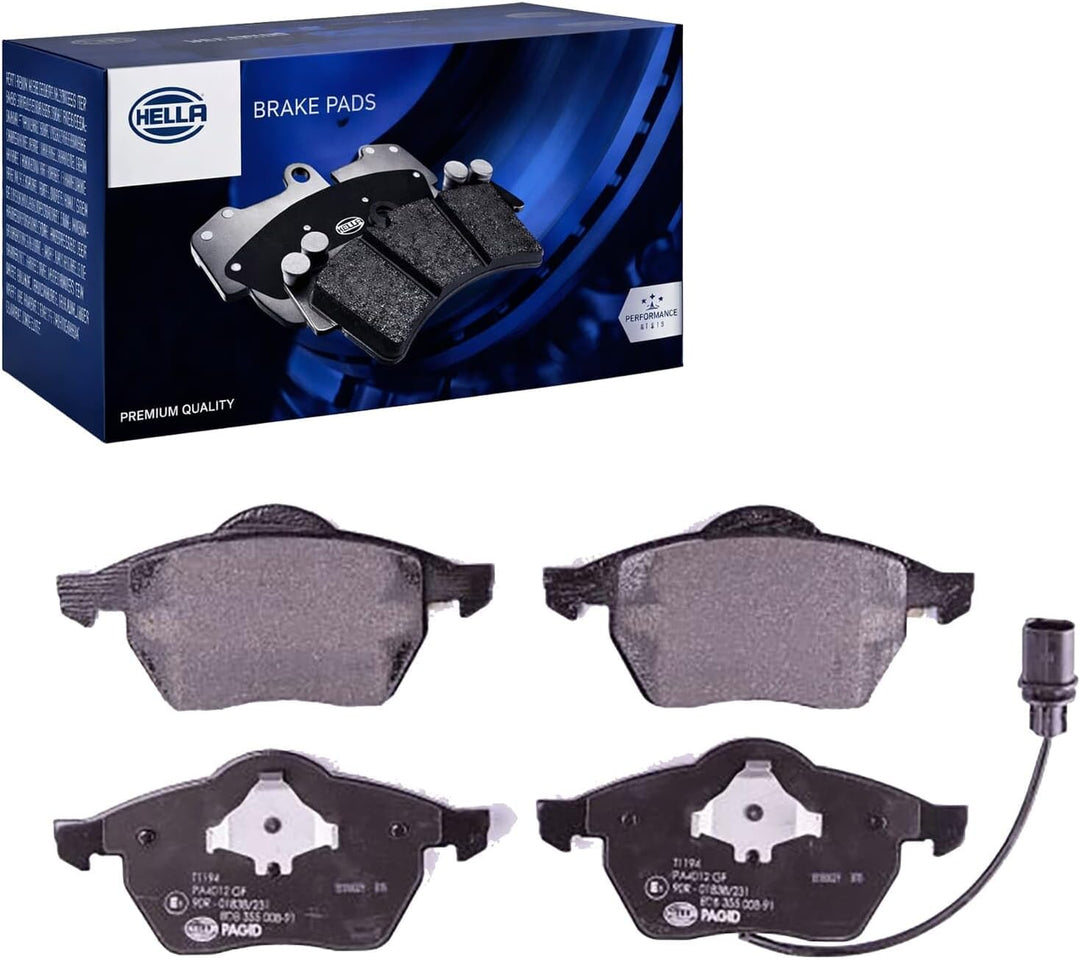 HELLA PAGID 8DB 355 008-911 Bremsbelagsatz - T1194 - Dicke/Stärke: 20.6mm - Bremssystem: Teves - mit
