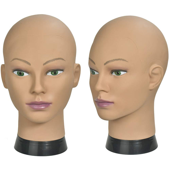 Frisierkopf, weiblich, kosmetologisch, Mannequin-Kopf für Perückenherstellung und Präsentation mit k