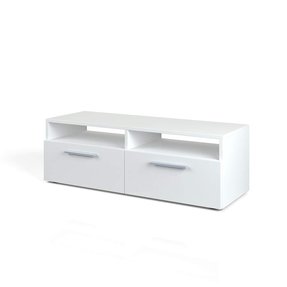 Vicco Lowboard Diego, Weiss Hochglanz, 95 x 38 cm Weiss Hochglanz 95 cm, Weiss Hochglanz 95 cm