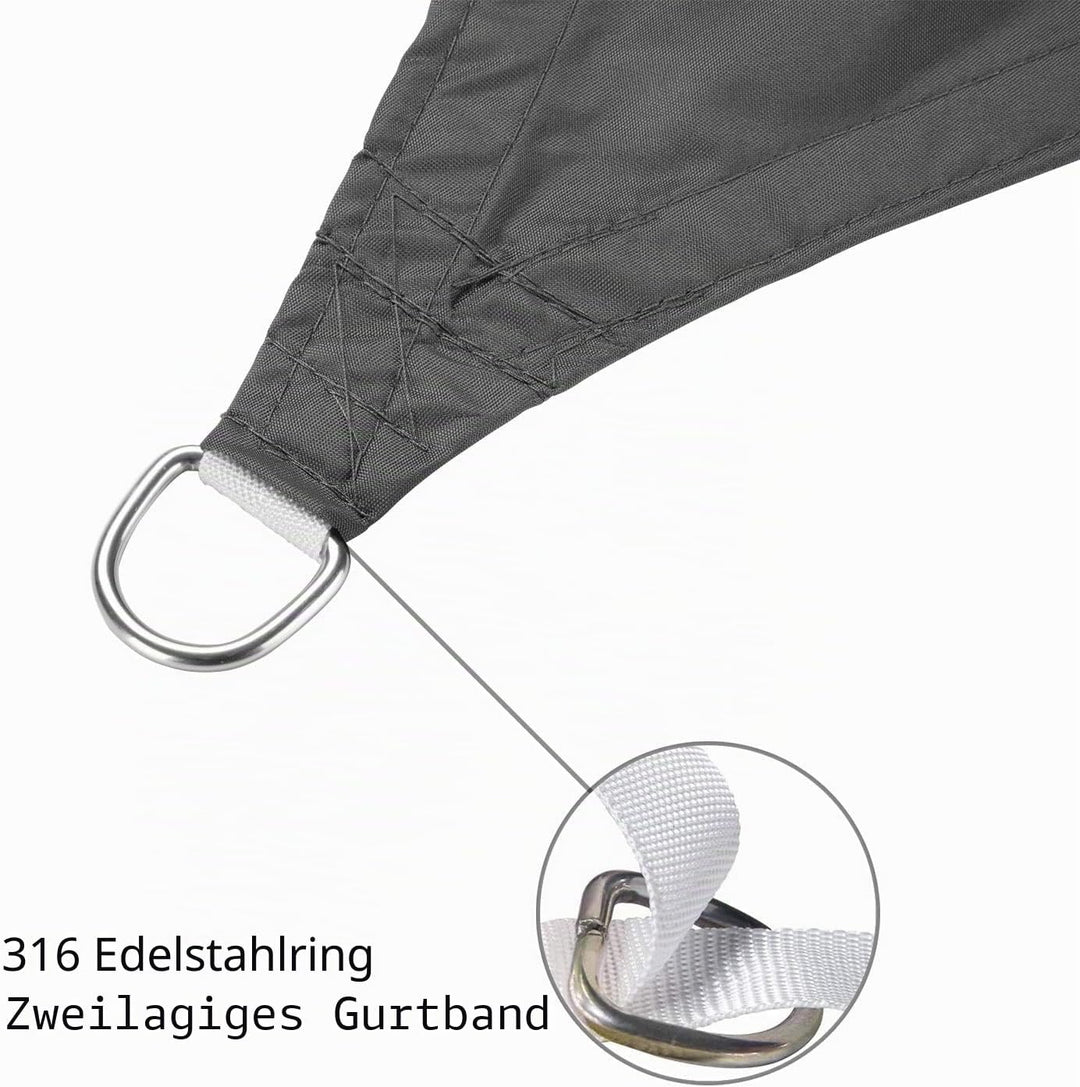 swift Sonnensegel Wasserdicht Dreieckig 3x3x3 Meter UV Schutz Polyester Wasserabweisend Dreieck 3x3x
