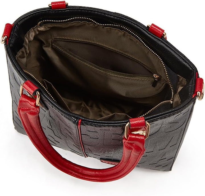BUKESIYI Damen Tasche Umhängetasche Handtasche Frauen Klein Schultertasche Weekender Lack PU Leder C