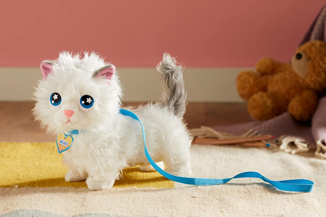 Animagic Mimi die Katze, Kuscheltier Spielzeug für Kinder ab 2 Jahren, Plüschtier Katze, Mimi