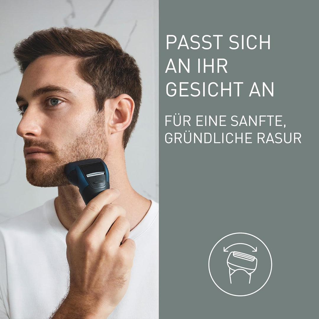 Panasonic Series 700 ES-ALT4B 3-Klingen-Nass- & Trocken-Rasierer für Männer, tragbar, kabellos, wass