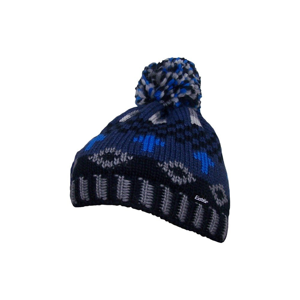 Eisbär Mützen für Damen mit Grosser Bommel Marlen Pompon Bommelmütze, Farbe:Schwarz, Grösse:One Size