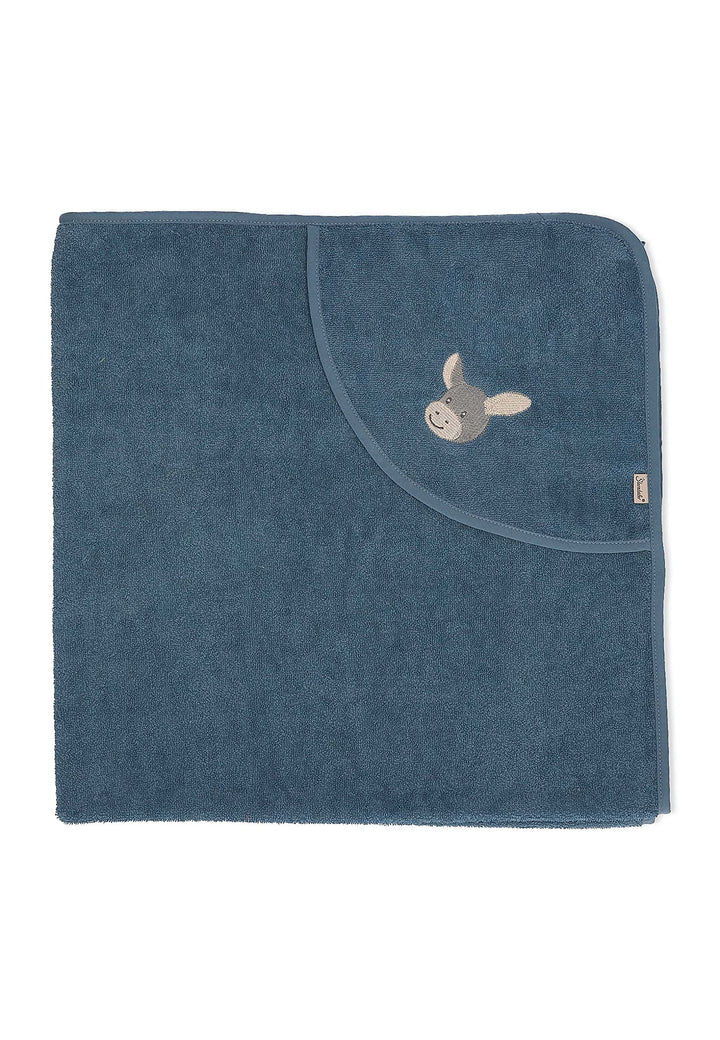 Sterntaler Baby Jungen Badetuch Baby GOTS Emmi - Badeponcho Baby, Kapuzenhandtuch, Badehandtuch Kind
