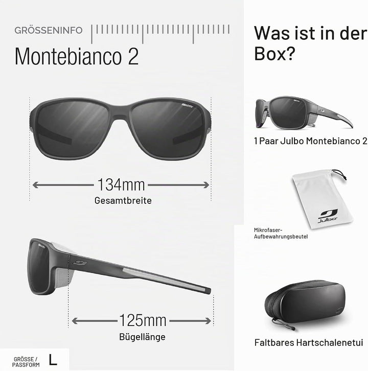 Julbo Herren Sonnenbrille, Schwarz / Orange