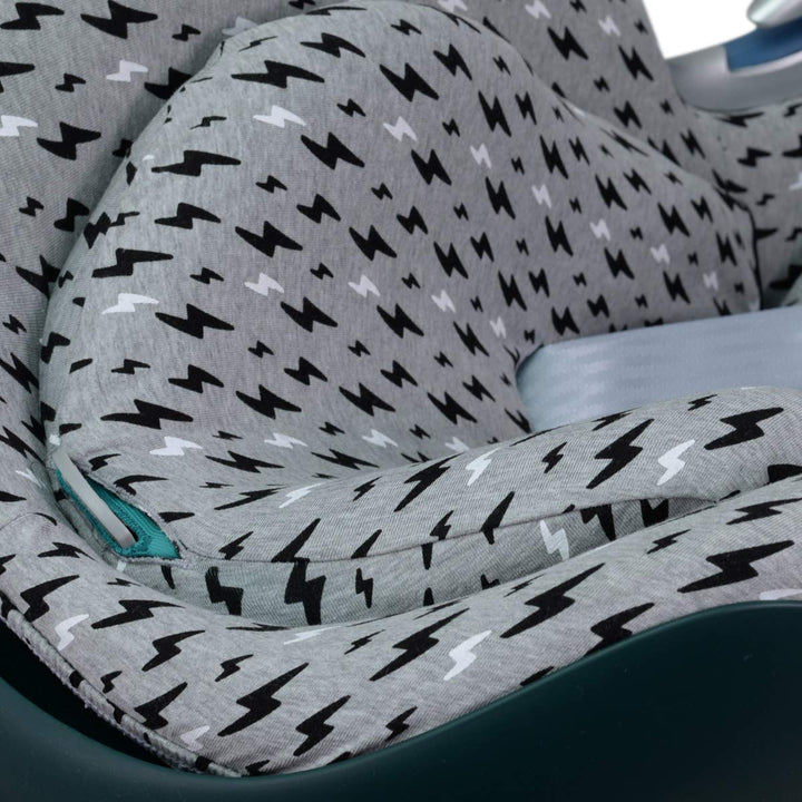 JYOKO Kids Bezug für Autositz kompatibel mit Cybex Aton Cloud- Q-M-2-4-5, aus Baumwolle (Aton Q, Bla