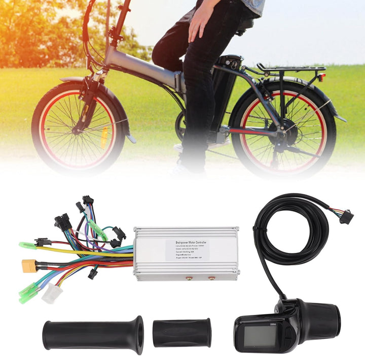 BuyWeek Elektrofahrrad Brushless Motor Controller Kit, 36V 48V 60V 1000W 38A 3 Modus Sinuswelle Cont