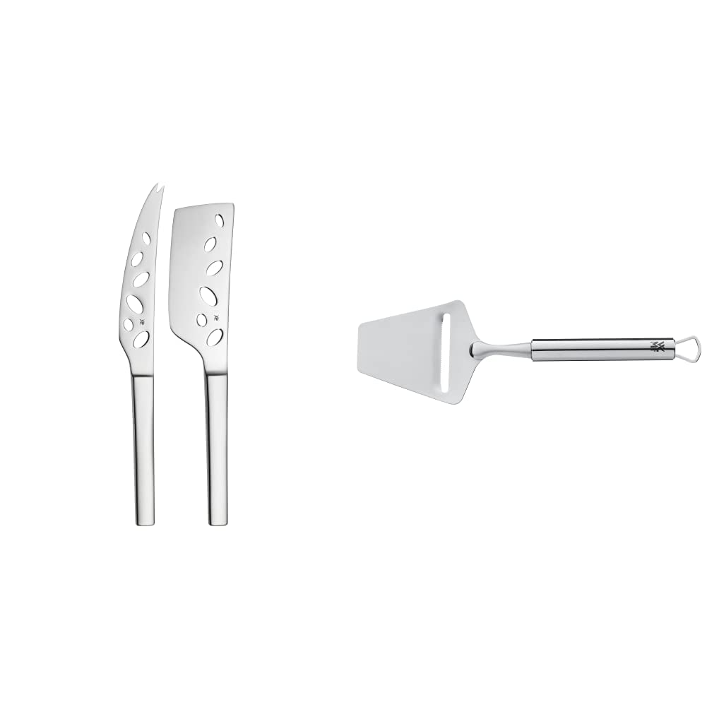WMF Käse-Set 2-teilig Käsemesser Käsebeil Nuova Cromargan Edelstahl rostfrei poliert & Käsehobel 24
