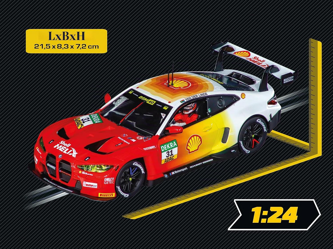 Carrera Digital 124 BMW M4 GT3, Schubert Motorsport No. 31 DTM 2024 – Detailgetreues Slotcar mit Lic