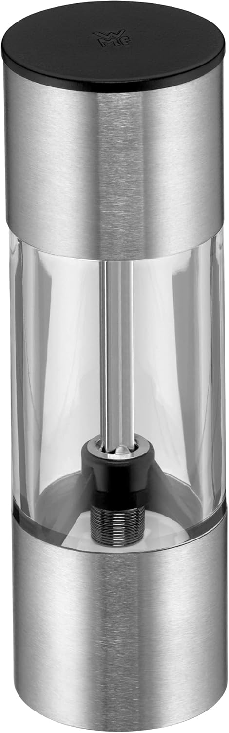 WMF Minimühle Cromargan Edelstahl rostfrei Acrylglas Handwäsche & Sektflaschenverschluss passt auf j