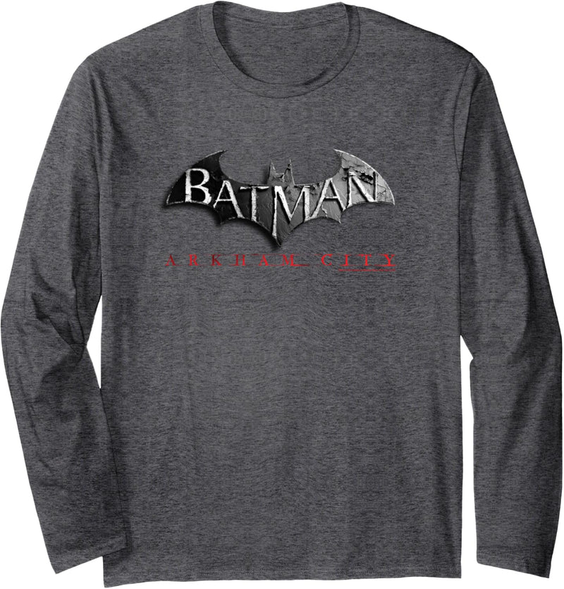 Batman: Arkham City Logo Langarmshirt