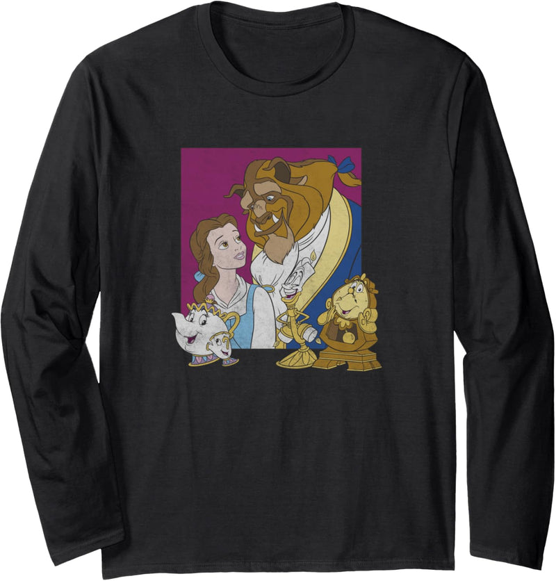 Disney Beauty And The Beast Group Shot Portrait Langarmshirt