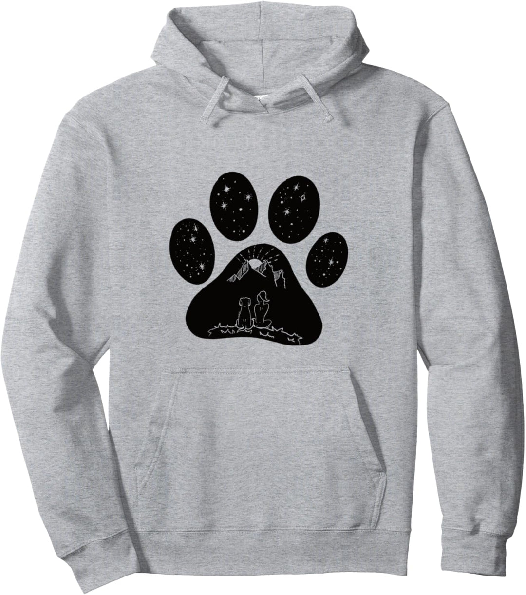 handgemalte Hundepfote für Damen Frauen Hunde Spruch T-Shirt Pullover Hoodie