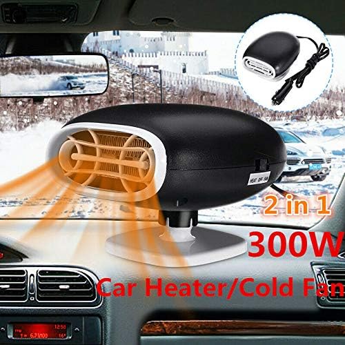 Auto-Heizlüfter, TOTMOX 12V 2-in-1 Auto-Zigarettenanzünder-Heizlüfter Defroster Demister