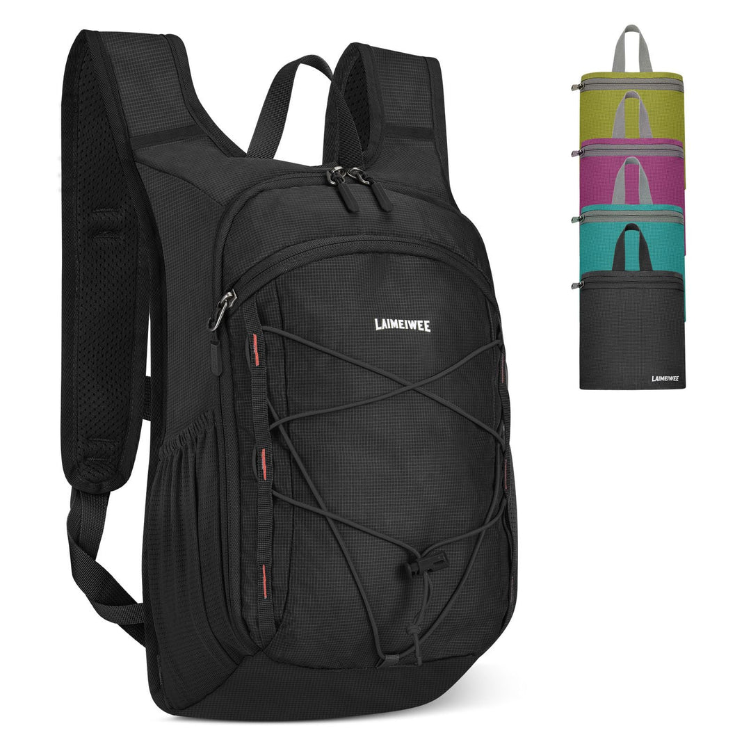 Faltbarer Wanderrucksack, Kleiner Tagesrucksack Ultraleicht für Herren & Damen, Foldable Backpack, I