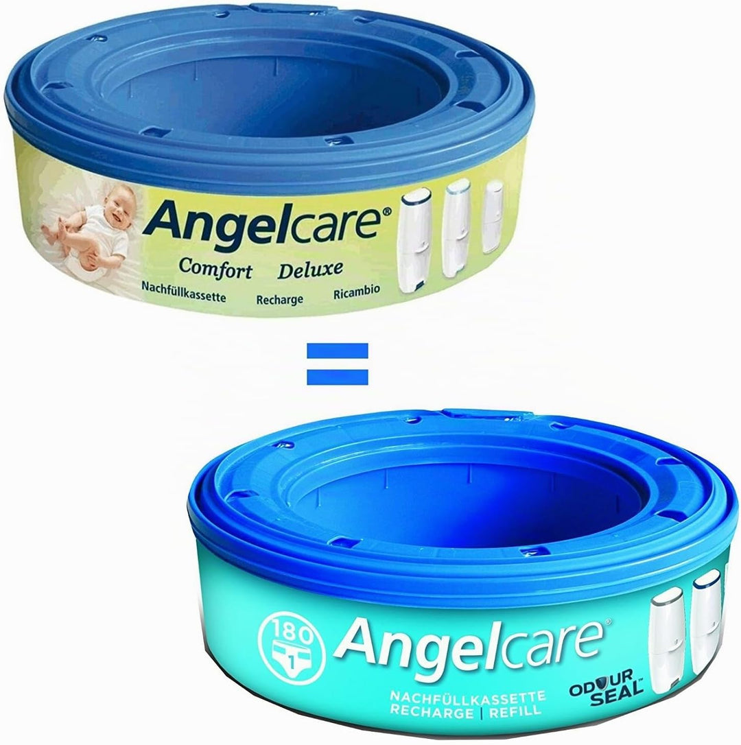 Angelcare 180400-3n 3 Nachfüllkassetten, blau 3 Stück (1er Pack), 3 Stück (1er Pack)