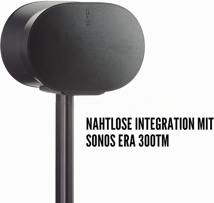Sanus Lautsprecherständer für Sonos Era 300 Single WSSE31, Feste Höhe Schwarz, Schwarz